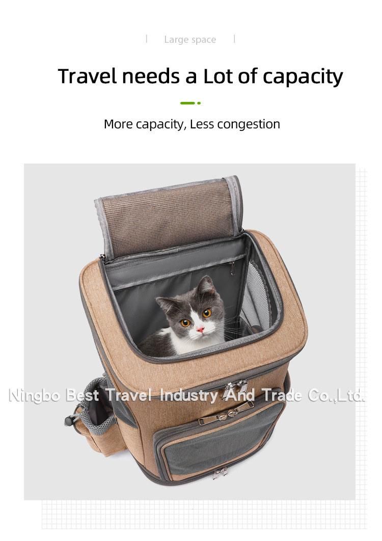 New Cat Dog Pet Cage House Pull Rod Convenient Foldable Cat Bag Pet Backpack Folding Trolley Pet Bag