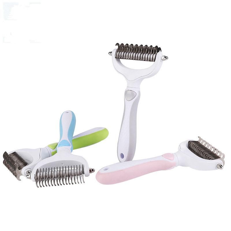 Stainless Steel Grooming Tools Open Knot Hair Double-Sided Comb