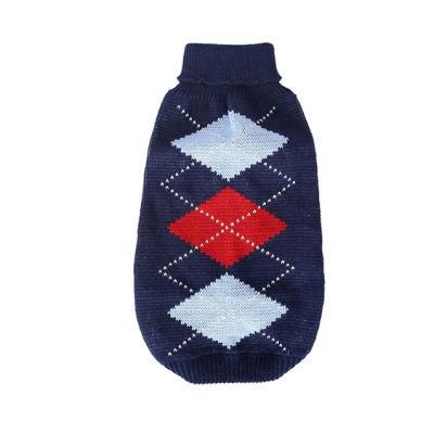 Classical Diamond Pattern Pet Sweater Dog Apparel Clothes