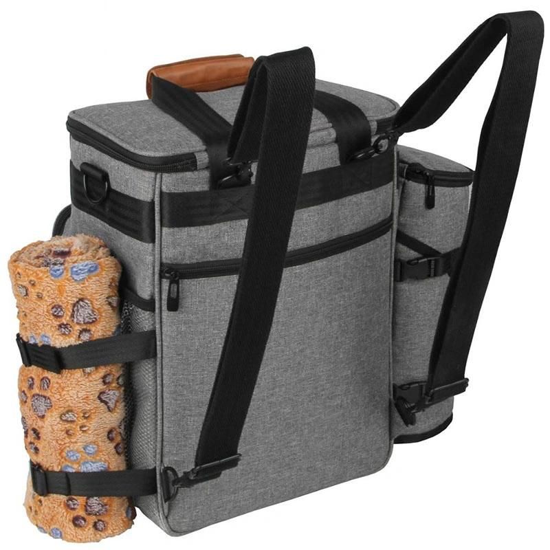 Portable Dog Weekend Tote Organizer Pet Travel Bag for Food