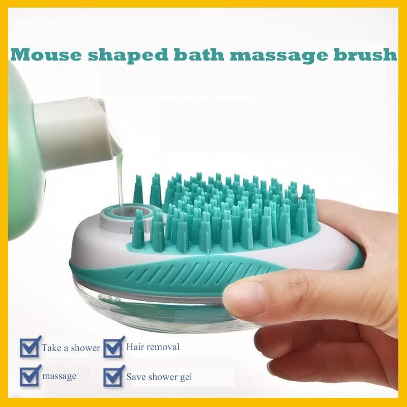 Shampoo Hand Pet Massage Silicon Bath Grooming Dog Brush