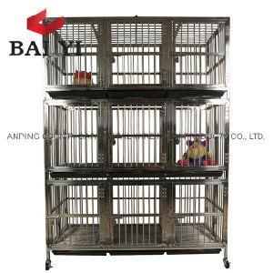 3 Tier Stainless Steel Cat Cage Cat Kennel for Large Cat Breeding