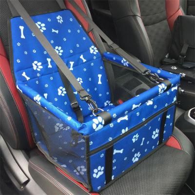 Pet Car Booster Dog Car Seat with Cute Pet Paw Pattern