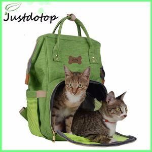 Deluxe Ventilated Pet Carrier Backpack for Cats Dogs Safety Features Cushion Back Support