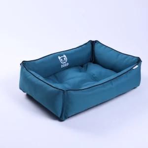 Luxury Washable Waterproof Oxford Cotton Ratten Dog Bed Aluminum Indoor Fashion Dog Bed Mattress and Pet Warmth and Comfort Beds