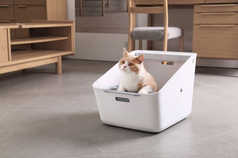 New Luxury Detective Automatic Deodorizing Cat Litter Box with Easily Detach and Clean