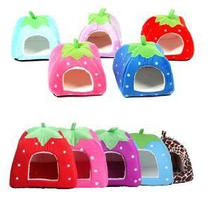 Strawberry Style Cat Dog House Pet Bed