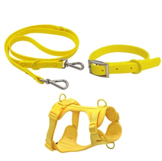 Soft Comortable Dog Harness with Waterproof Dog Collar and Leash Set