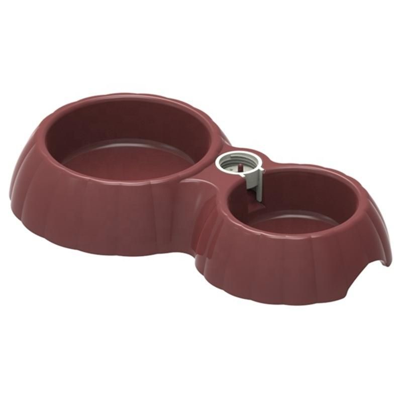 Wholesale Plastic Pet Feeder Double Pet Bowl for Dog Feed
