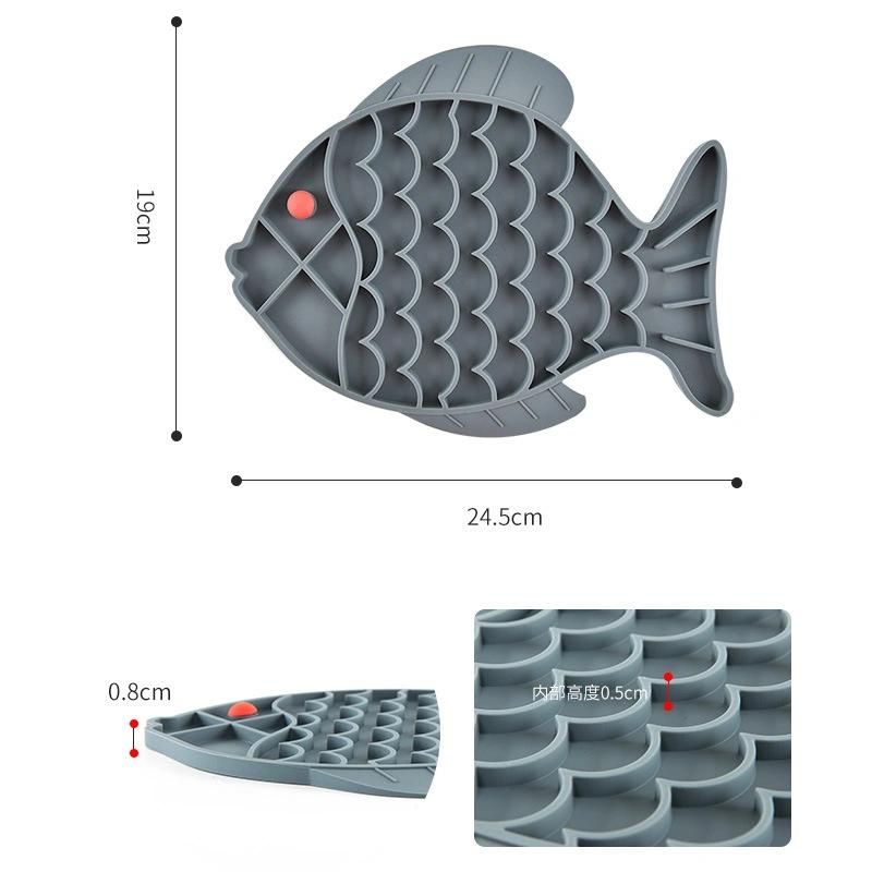 Pet Dog Feeding Bowl Mat Silicone Dog Feeding Lick Pad
