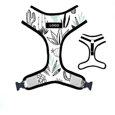 OEM Reversible Dog Harness 2 in 1neoprene Adjustable Pet Harness Reflective Cute Dog Harness