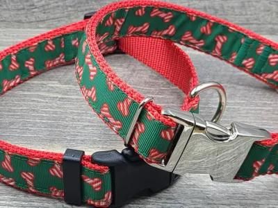 Custom Classic Cheap Dog Leash Pet Collars with Cute Bowknot