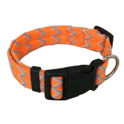 New Woven Structure Comfortable Soft Padded Pet Dog Collar Polyester Cat Collars