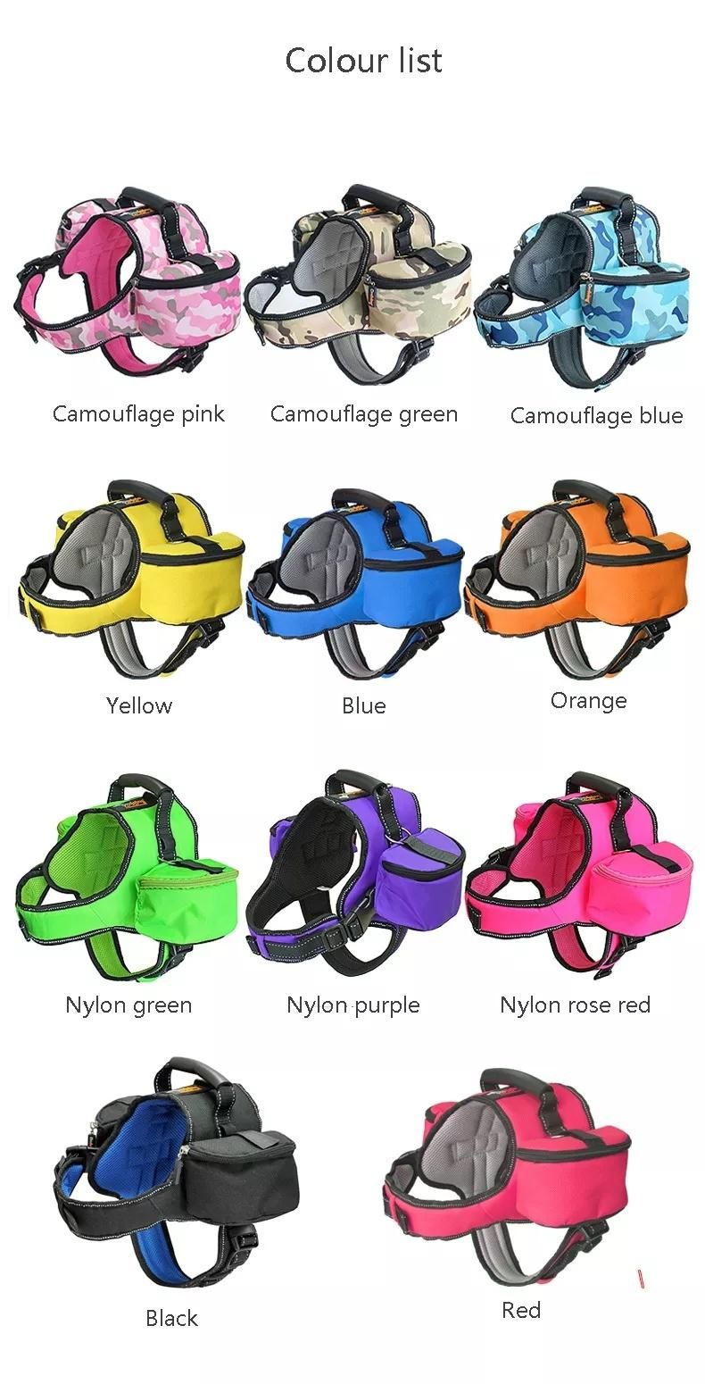 Pet Outdoor Carries Waterproof Saddle Bags for Hiking /Pet Backpack Vest/Dog Vest
