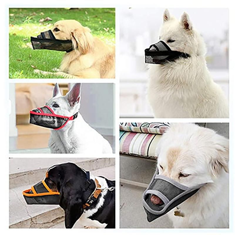 Adjustable Nylon Soft Padded Pet Muzzle Comfortable Dog Mouth Cover