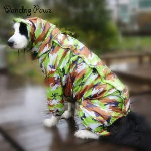 2019 Hot Style PU Reflective Pet Raincoat Different Sizes for Large Dog Raincoat