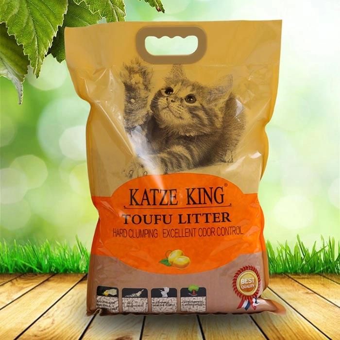 High Quality Tofu Cat Litter with Hard Clumping and Super Absorption and Odor Control and Low Dust