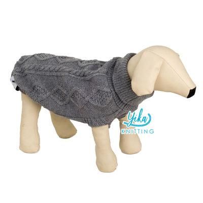 Wholesale Custom Plain Winter Pet Dog Hooded Sweater Pullover