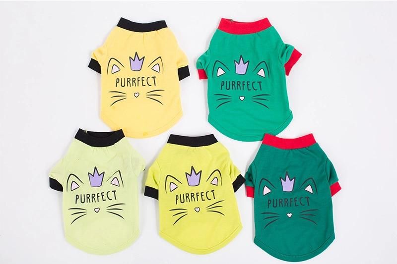 Manufacturer Supplies New Summer Pet Dog T-Shirt Teddy Bear Schnauzer Thin Small Medium-Sized Dog Clothes