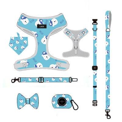 Manufacturer Price Pet Toys Custom Print Dog Harness Belt and Leash Set Dog Accessories/Pet Accessory/Pet Supply/Pet Products/Pet Supplies