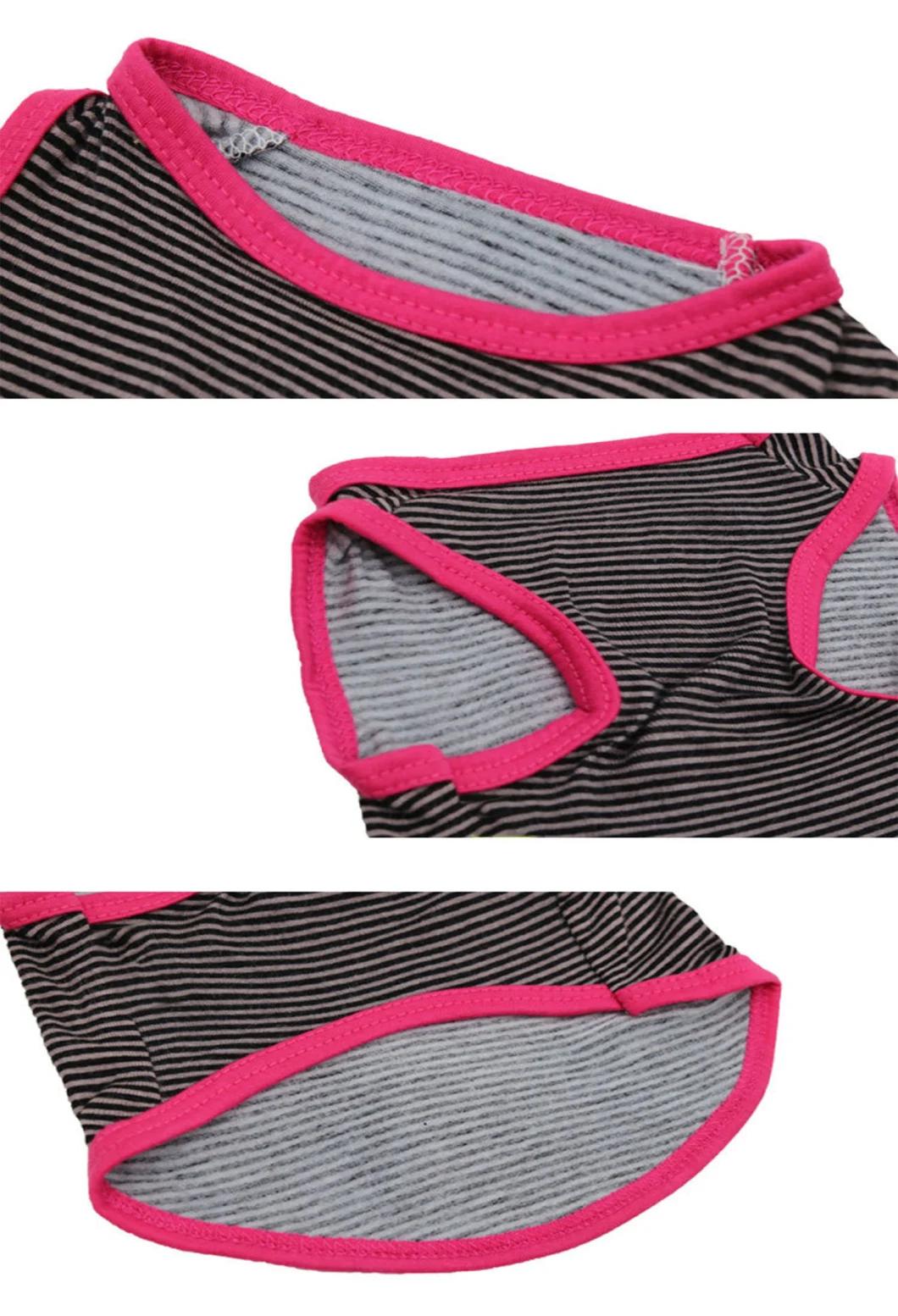 Pet Shirts Cotton Striped T-Shirts for Cat Dog Puppy
