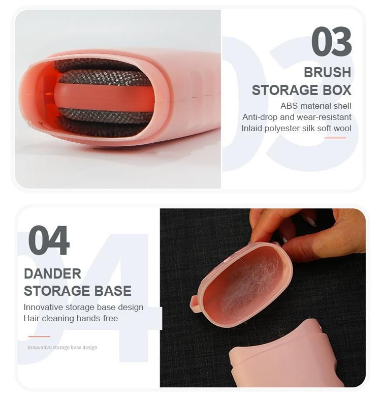 Pet Hair Remover Lint Brush Dog Cat Animal Fur Remover Lint Brush with Double Sided Self Cleaning Efficient for Clothing