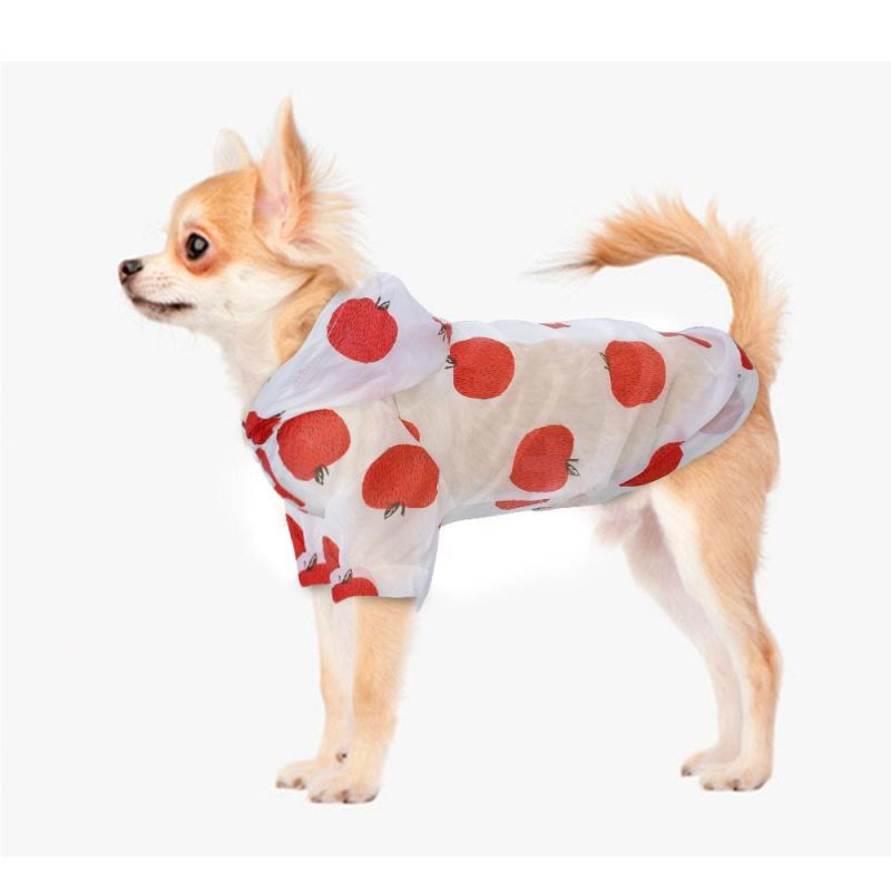 Wholesale Fashion Waterproof Hooded Dog Clothes Pet Large Dog Raincoat