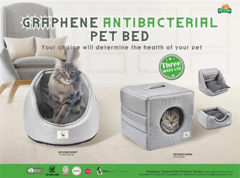 New Breathable Fabric Graphene Pet Dog Nest Cat Bed