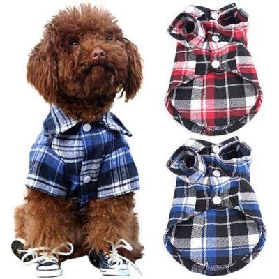 Plaid Dog Clothes Summer Dog Shirts for Small Medium Dogs Pet Clothes Product