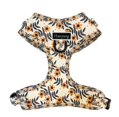 2022 Amazon Premium Pet Supplier Luxury Dog Harness Adjustable Custom Pet Harness Neoprene Dog Harness for Frenchie Bulldogs