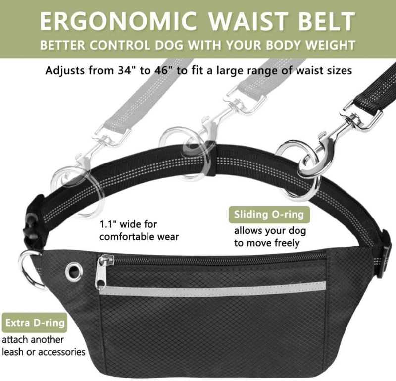 Hands Free Dog Leash for Running Walking Jogging Training Hiking