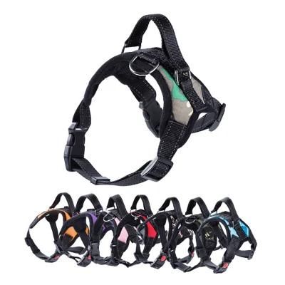 Custom Outdoor Walking Dog Supplies, Reflective Breathable Adjustable Personalized Small Large Dog Harness//