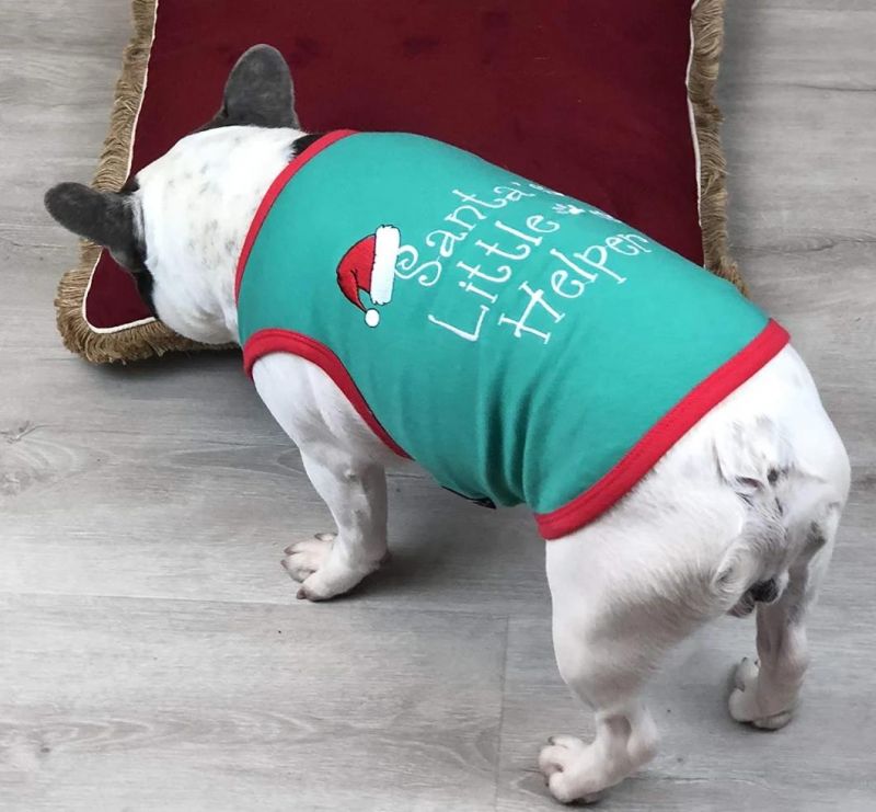 Pet Funny Christmas Holiday Dog Cat Pet Shirts Tee Tanks Santa Outfit