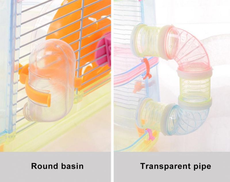 in Stock Extra Large Ceramic Pink Acrylic Hamster Cage