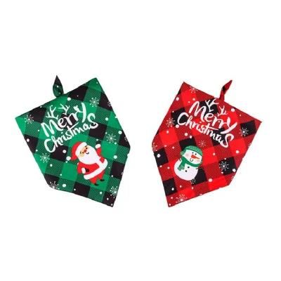 christmas Holiday Customized Printed Cotton Pet Bandanas