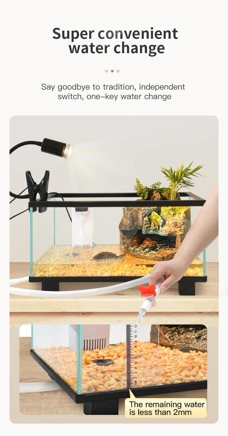 Yee Turtle Aquarium Turtle Tank Landscaping Glass Tank