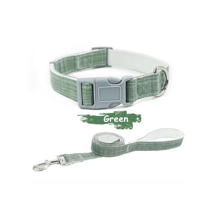Custom Design Soft Neoprene Padded Adjustable Pattern Cute Sublimation Heat Transfer Polyester Dog Collar Leash