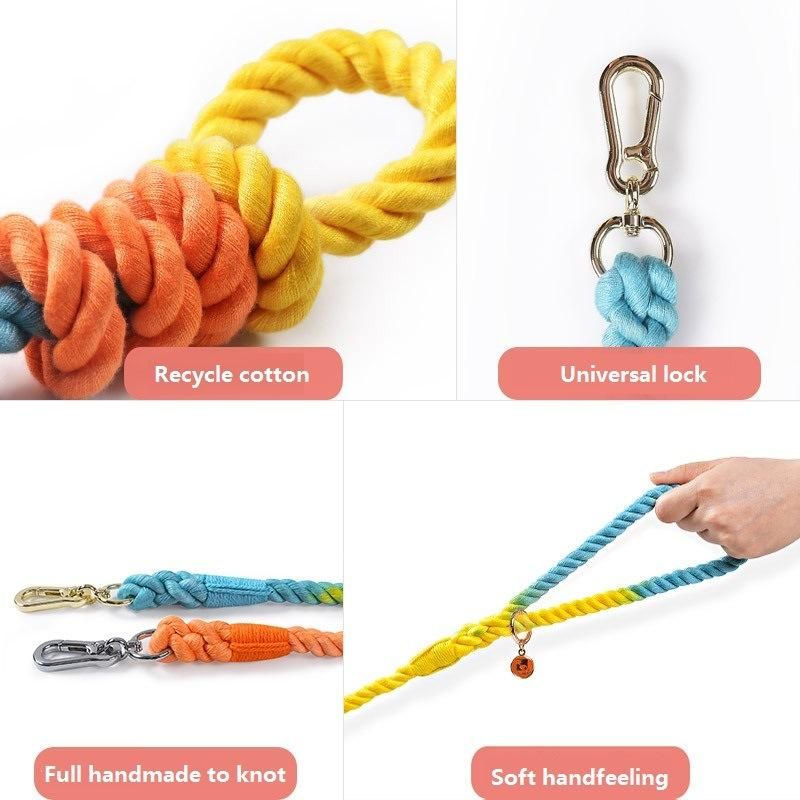 Personality Hook Solid Color Available with Handle Dog Rope Lead