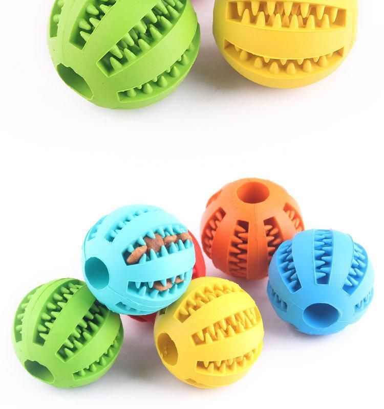 Dog Toy Interactive Silicone Chew Tooth Cleaning Ball