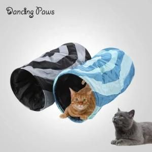 Amazon Hot Sale Foldable Cat Tunnel with Holes Cat Channel Two Color Selection Cat Toy