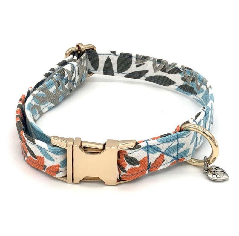 Custom Print Durable Canvas Dog Collar