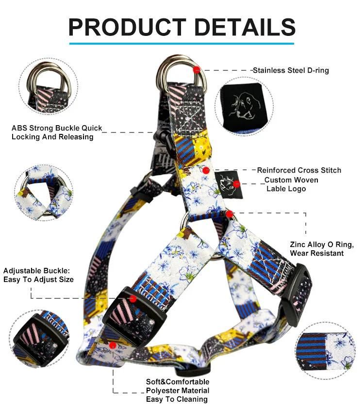 Pet Harness and Leashes Outside Dog Collar Straps Pet Vest Suit Cover Set