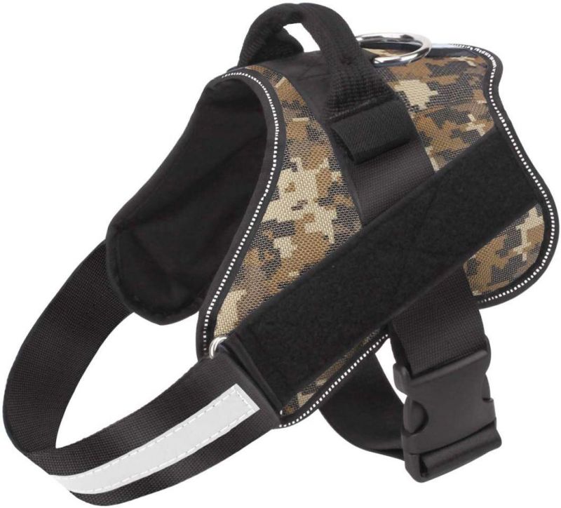 Tactical Dog Training Harness No Pulling Front Clip Reflective K9 for Purple Camo