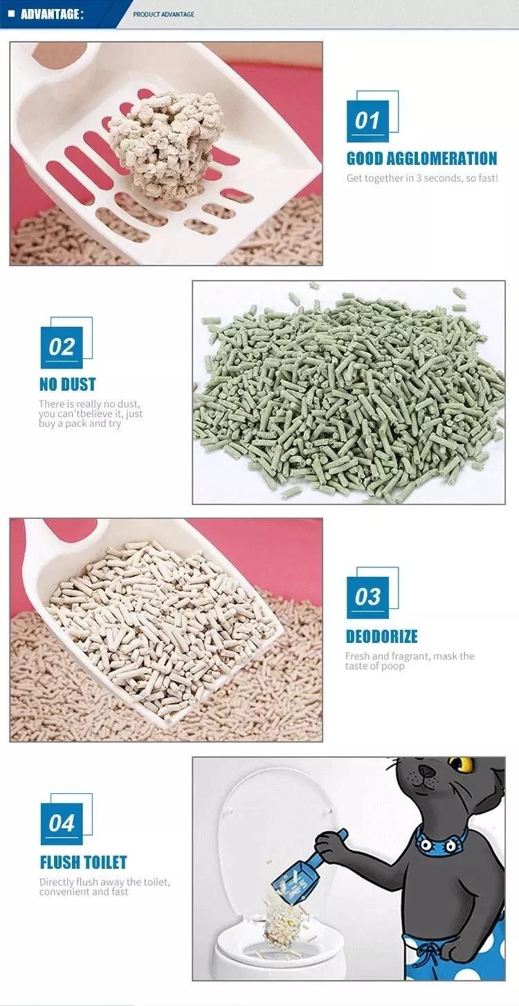 Home Used Biodegradable Cat Litter Best Clean Cat Litter Sand 6L Cat Litter Tofu Flushable