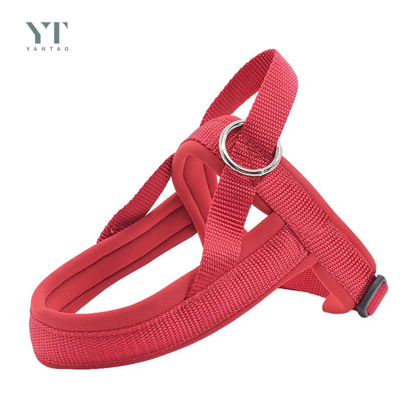 Manufacturers Plain Dog Lead Nylon Tactical Soft Neoprene Padded Quick Fit R Dog Strap Harness for Dogs