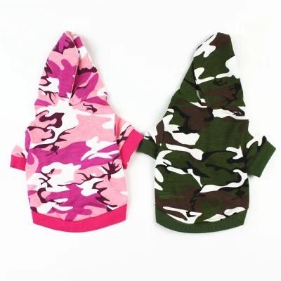 Wholesale Spring Autumn Pet Clothes Popular Logo Design Camouflage Pet Hoodie Dog Clothes