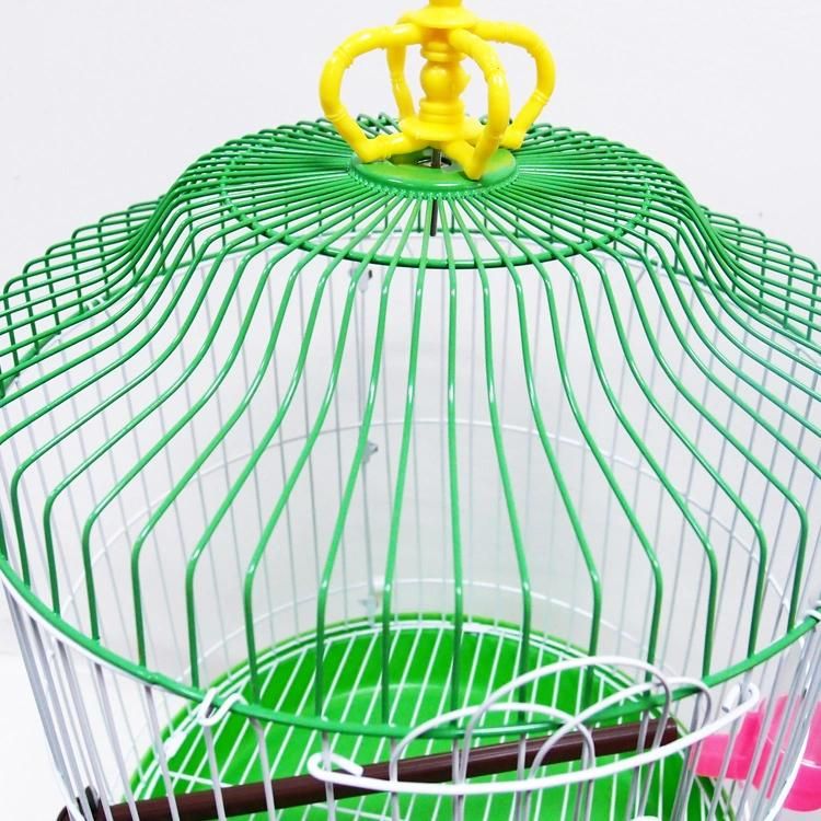 Wrought Iron Folding Decorative Bird Parrot Breeding Cage Pet Carriers Houses