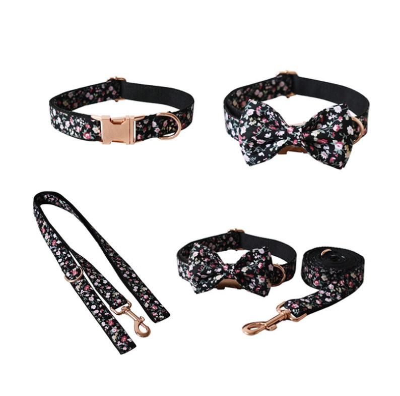 Fashion Print Garden Pattern Paisley Dog Collar Cute Puppy Collar