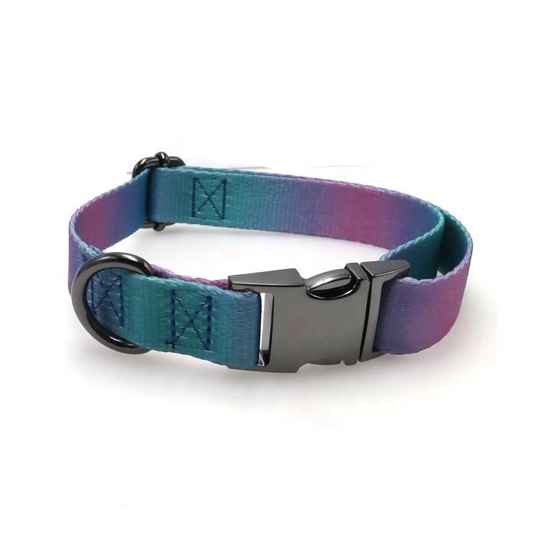 Pet Accessories Adjustable Wide Nylon Webbing Dog Collars 
