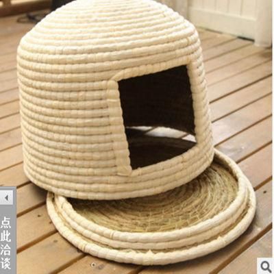 Crochet Pattern Acrylic Yarn Pet Cat Bed Cave House for Dog Pet Accessories Bed